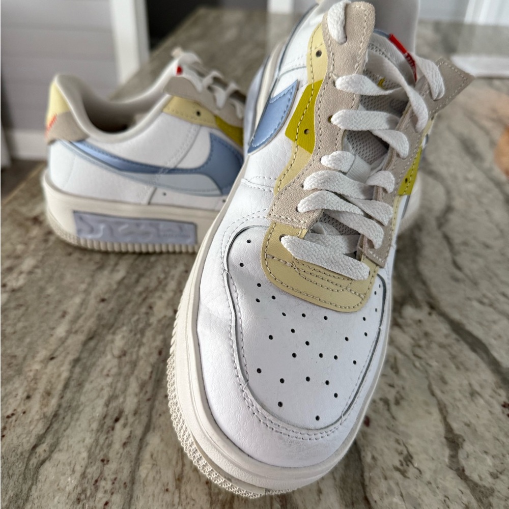 Nike White and Pastel Sneakers